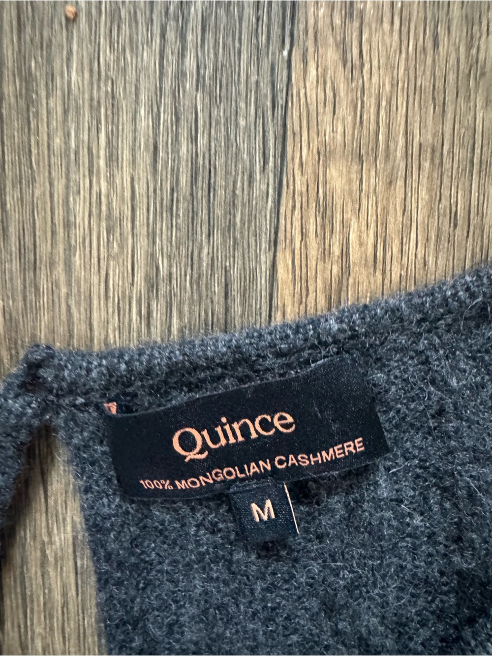 Quince Heather Charcoal 100% Cashmere Ribbed Knit Sweater Dress Long Sleeve M - Picture 3 of 10